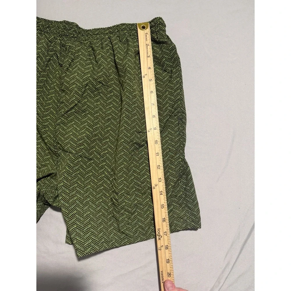 Prospirit green swim trunks shorts, lined, drawstring, men's large